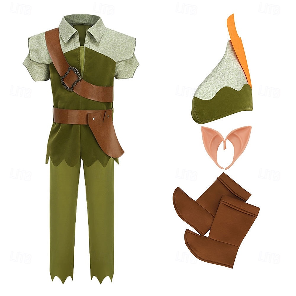 Alf halloween Kläder Kostym Sagotema Peter Pan & Wendy Sagobokskaraktärer Barn Pojkar Halloween Karnival Världsbokdagen Prestanda Pedagogisk klädsel Klädsel för skolevenemang Enkla Halloween kostymer 2025 - $42.99 –P1