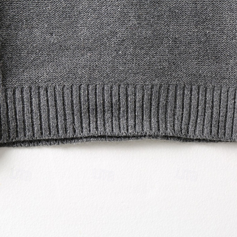 Herren Pullover Gerippt Zopfmuster Stricken Normale Oberteile Gestrickt Schmale Passform Einfach Rundhalsausschnitt Strickware Moderne zeitgenössische Lässig Alltagskleidung Bekleidung Herbst Winter 2025 - $39.99 –P12