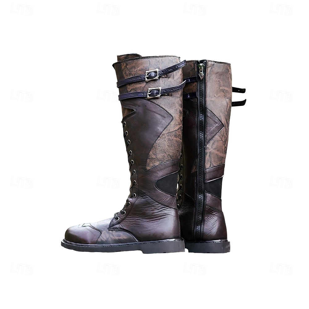 Retro Vintage Mittelalterlich Renaissance Schuhe Pirat Ritter Wikinger Kreuzritter Kostüm Herren Keltisch Seeräuber Halloween Karneval Maskerade Veranstaltung / Fest Maskerade Erwachsene Schuhe 2026 - $55.99 –P2