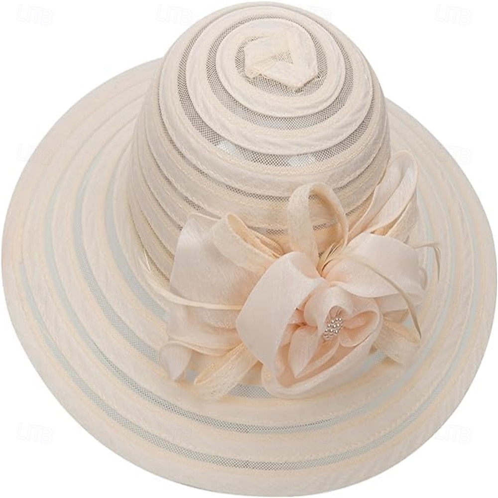 Sombreros Kentucky de organza para mujer, de verano, de ala ancha, con  flores, para la iglesia, para fiestas de té, bodas y vestidos de novia,  sombrero Derby. 2025 - GBP £20, image size:1000x1000