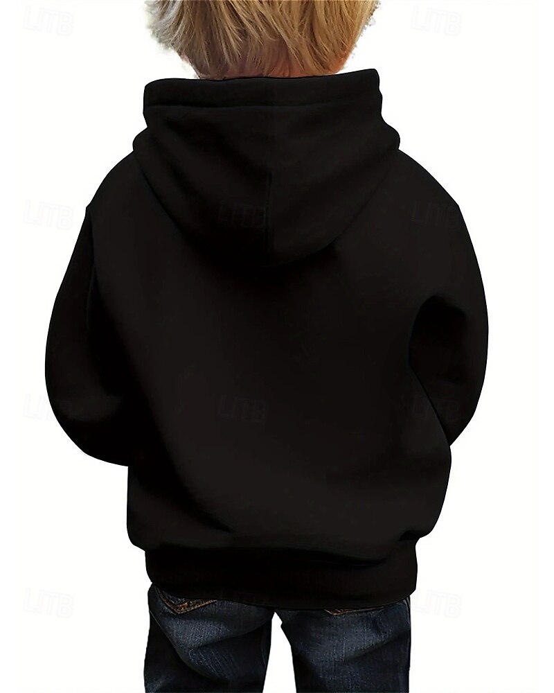 Pojkar 3D Djur Huvtröja Långärmad Vår Höst Mode Streetwear Barn 4-12 år Huva Utomhus Ledigt Dagligen Normal 2025 - $18.99 –P2