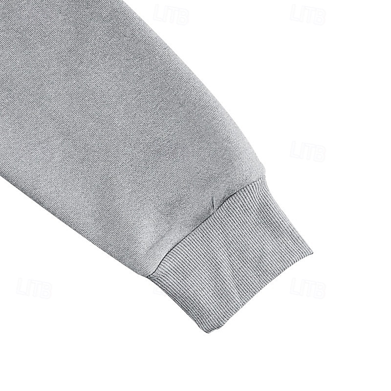 Bărbați Pulover cu glugă cu glugă Hanorac cu fermoar Negru Bleumarin Kaki Gri Deschis Gri Închis Guler în picioare Simplu Buzunar frontal Quarter Zip Sporturi & Exterior Casual Zilnic Șic Strad 2025 - $27.99 –P7