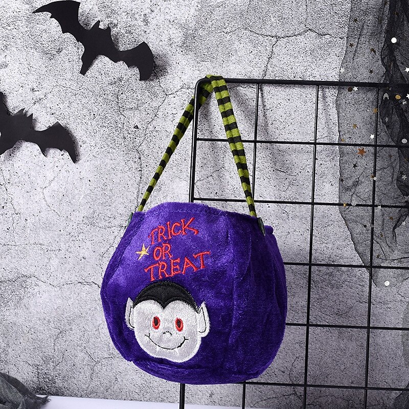 Halloween Treat Bag for Kids, Trick or Treat Candy Tote Bag, Gift Basket with Pumpkin Ghost Witch Design, Non-Woven Halloween Party Favor Bag 2025 - $4.99 –P3