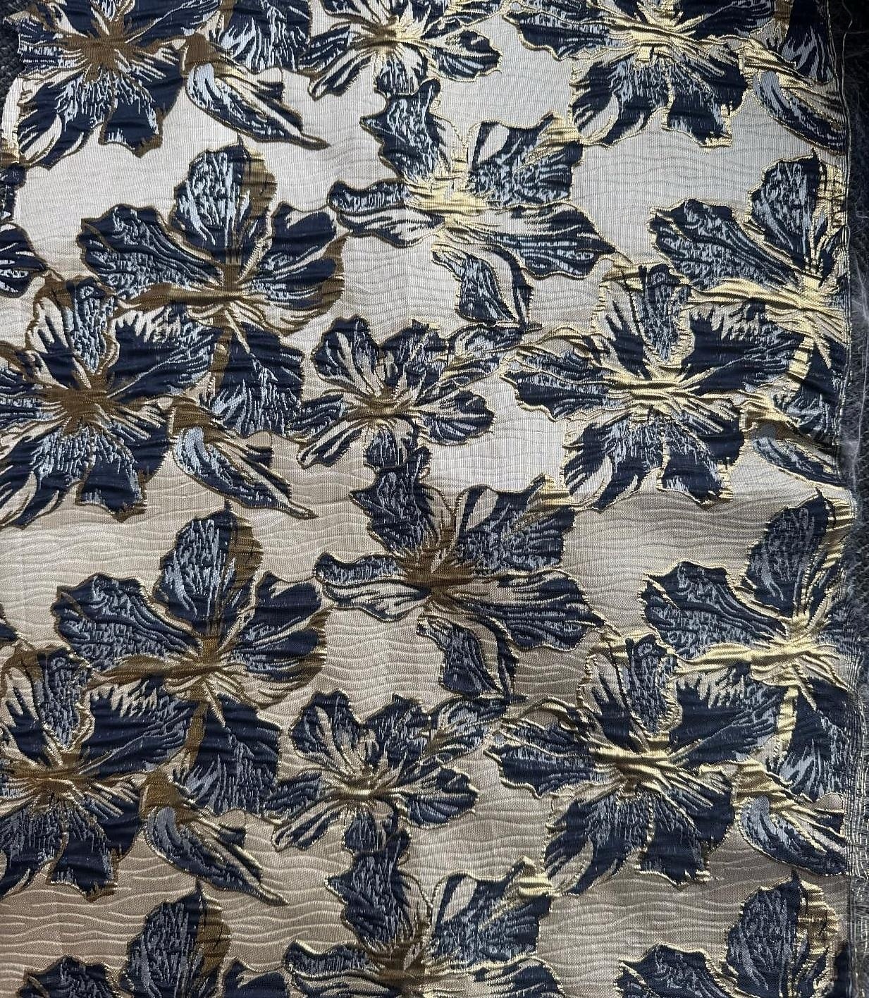 Robe du soir A-Linie en jacquard en brocart élégante robe formelle mariage longueur de sol à manches longues col chemise en nylon avec nœud(s) et poche de 2025 ? $147.99 –P3