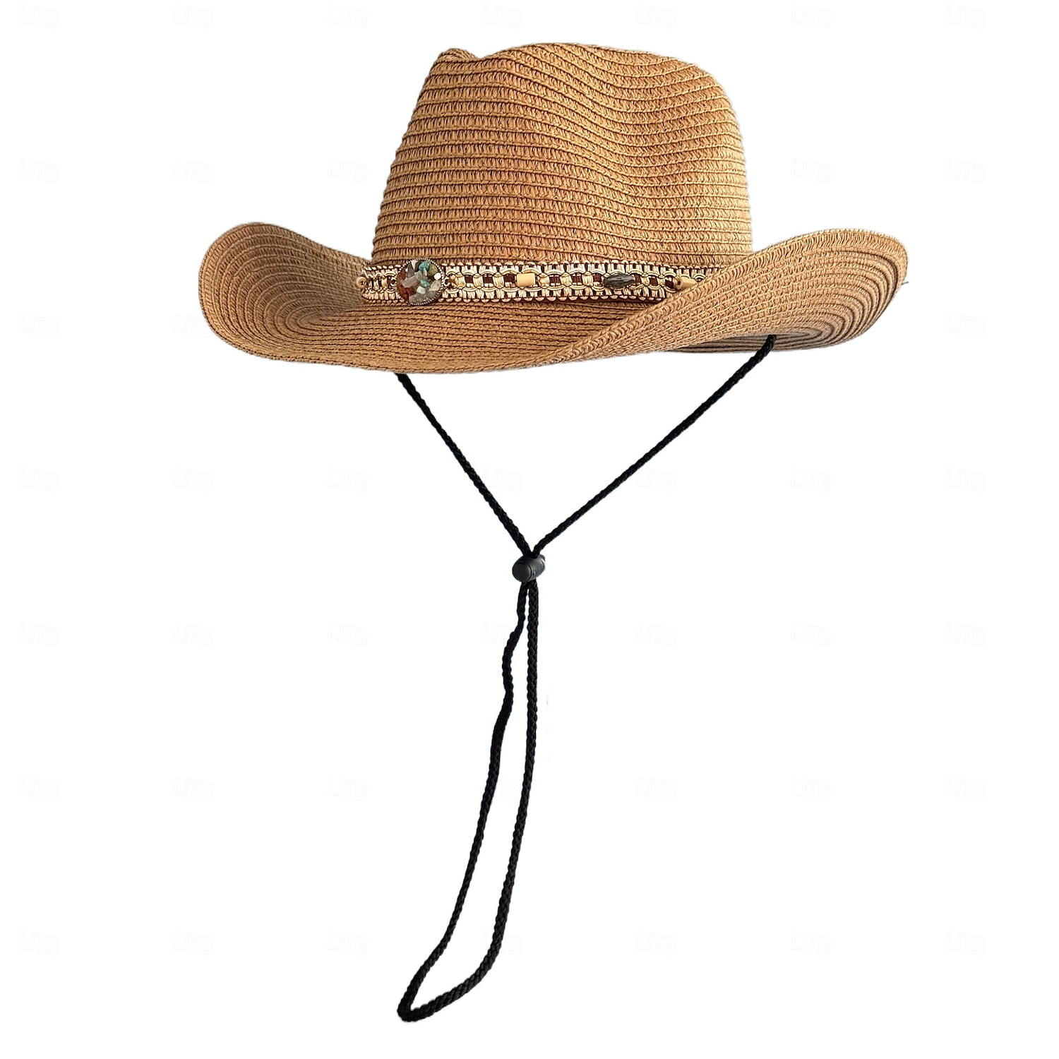 retró divatos cowboy kalapok retró divatos nagy ereszű, ívelt szélű, kemény szalma western cowboy kalapok utazáshoz mindenféle strandkalap férfiaknak és nőknek 2025 - $16.99 –P2