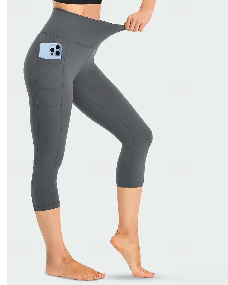 Per donna Pantaloni capri Pantaloni Eleganti Leggings Leggings comodi Streetwear Casual Lunghezza al polpaccio Naturale Semplice Tasca Elastico in vita Comodo All'aperto Confortevole All'aperto Sport del 2026 a $15.99 –P1