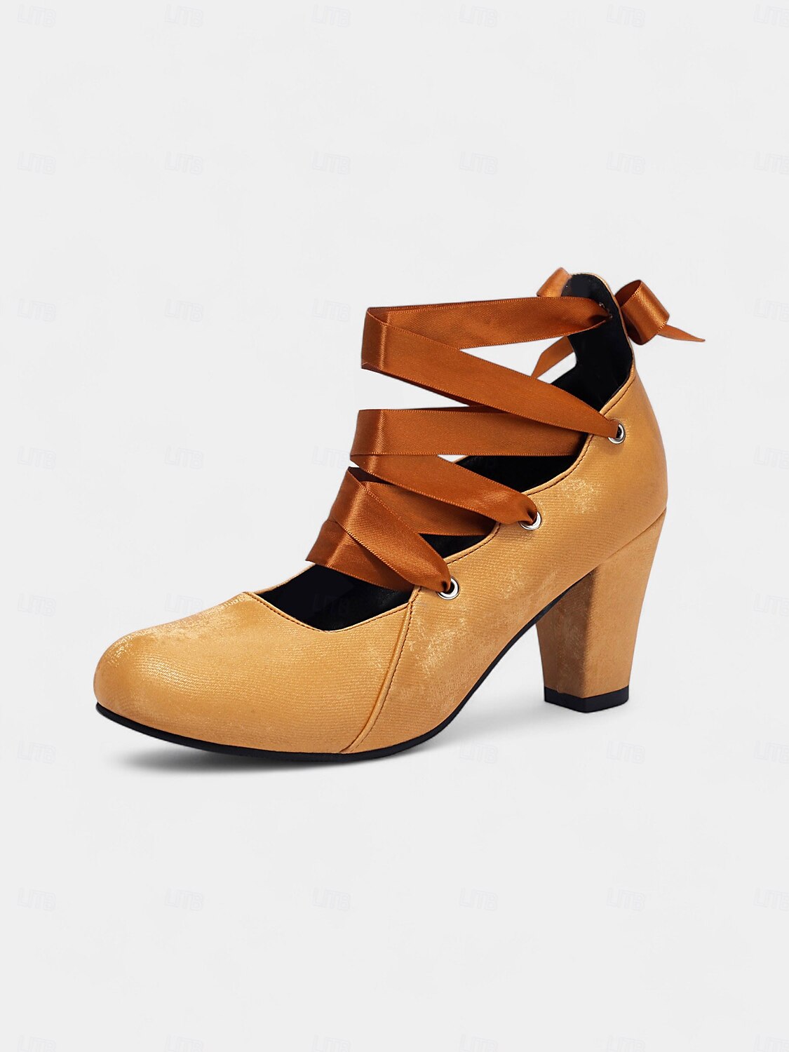 Chaussures Mary Jane à talons et lacets en satin vert vintage des années 1920 pour femmes – Chaussures à talons épais d'inspiration rétro pour les goûters ou les tenues vintage de 2025 ? $46.99 –P7