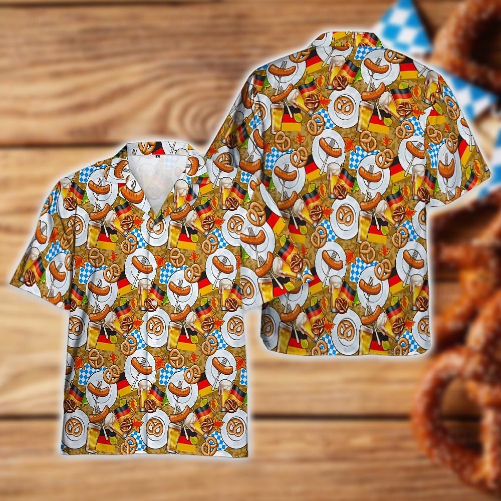 camisas havaianas Camisa Aloha Bávaro Munique Alemão Alpino Arte Gráfica para Homens Adulto Impressão 3D  para Carnaval Cerveja Oktoberfest Praia Férias Festa de 2026 por $23.99 –P2