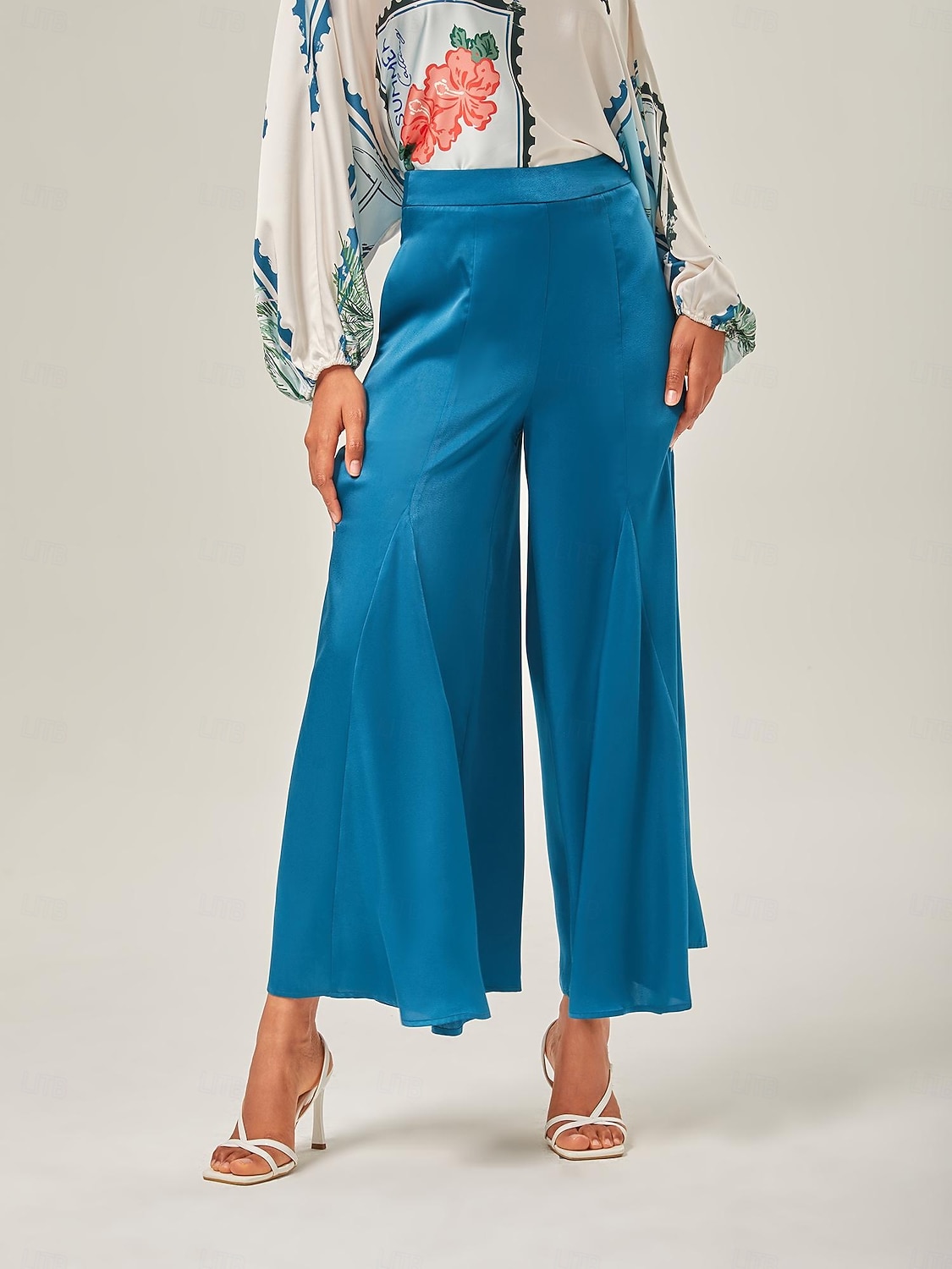 pantaloni a gamba larga tinta unita del 2025 a $15.99 –P1