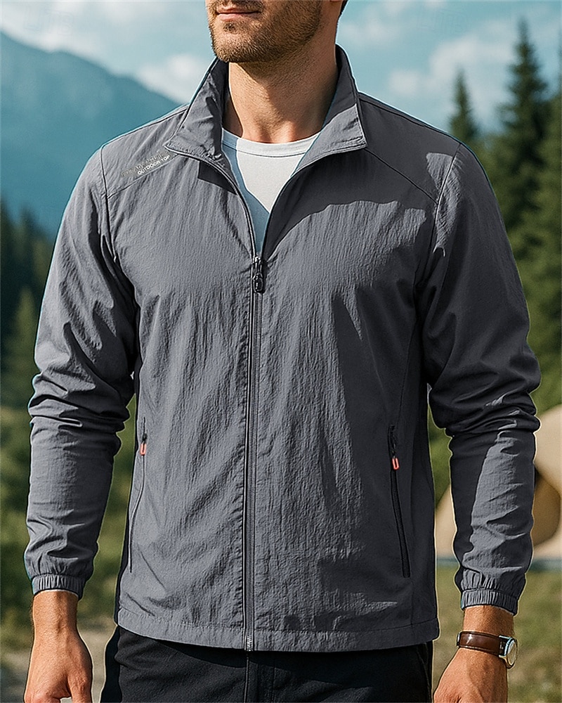 Homens Jaqueta Outdoor Jaqueta de Trilha Jaqueta esportiva Ao ar livre Prova-de-Água A Prova de Vento Secagem Rápida Leve Roupas de caminhada Roupas de caminhada Primavera Outono Jaqueta Tênis Golfe de 2026 por $18.49 –P7