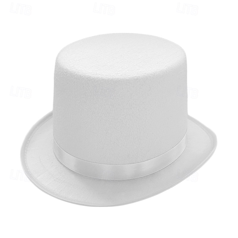 Sombrero de mago para espectáculos, sombrero Lincoln, sombrero alto de espectáculo, sombrero de jazz retro de 13 cm, estilo británico, combinable. 2025 - $8.99 –P12