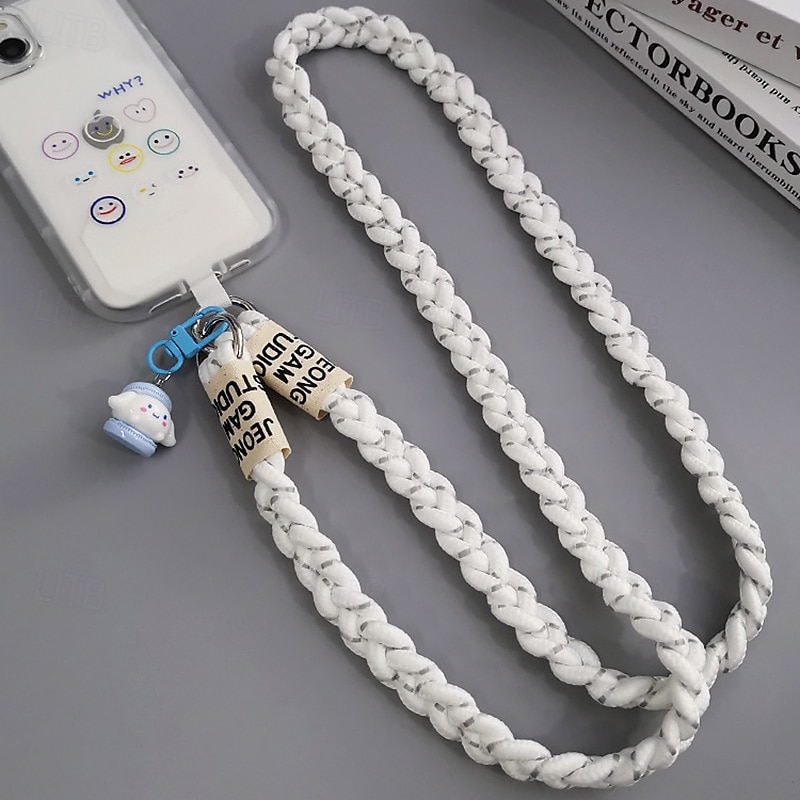Phone Case For Apple AirTag Xiaomi Samsung Galaxy Universal with Lanyard with Wrist Strap Cartoon Geometric Pattern Polyester 2025 - $11.99 –P3