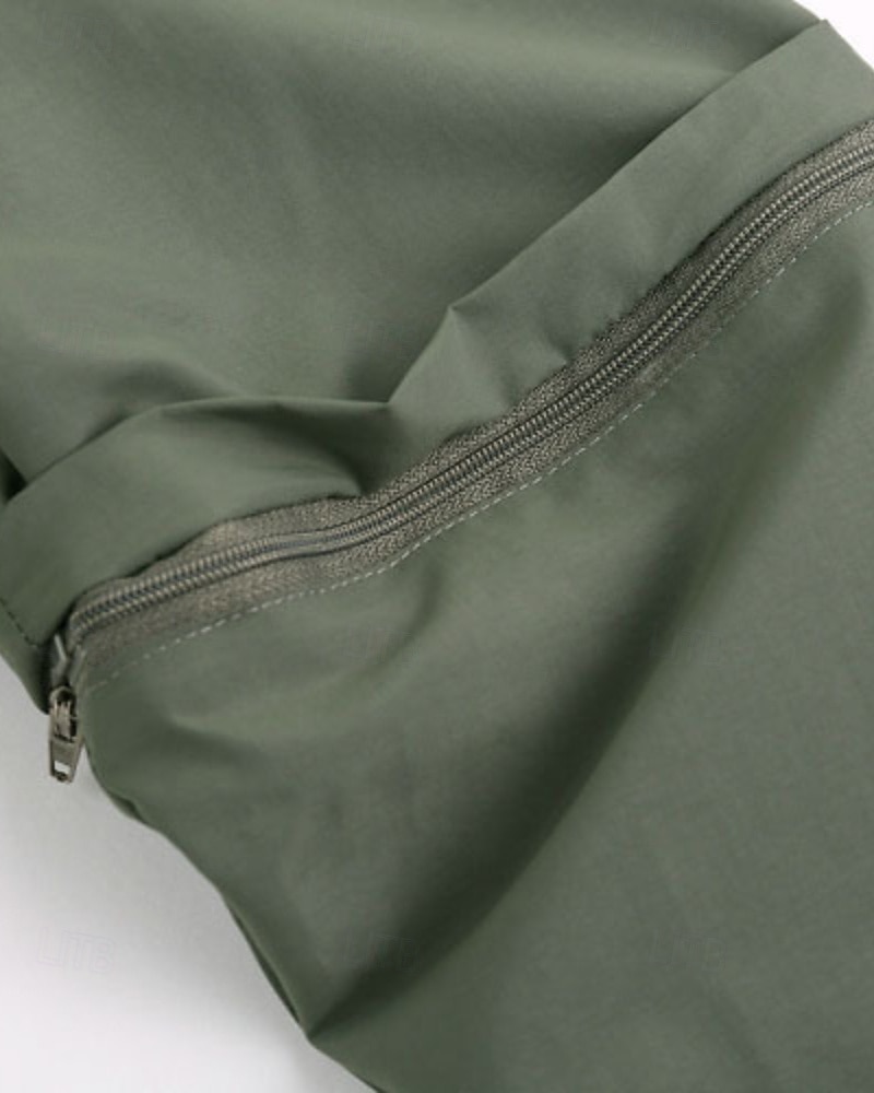 Herren Wanderhemd Wanderspitze Cargo-Shirt Langarm Umlegekragen Oberteil Außen Wasserdicht Winddicht Leicht Polyester Dunkelgrau Armeegrün Khaki Laufen Camping / Wandern / Höhlenforschung 2025 - $23.99 –P6