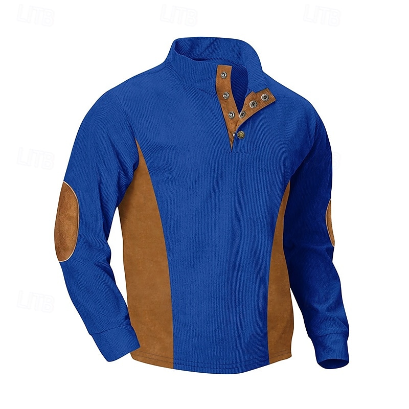 Herren Reißverschluss-Sweatshirt Aprikose Schwarz Weiß Rote Blau Stehkragen Einfach Farbblock Sport & Outdoor Lässig Täglich Streetwear Cool Sportbekleidung Frühling & Herbst Bekleidung 2025 - $25.99 –P6