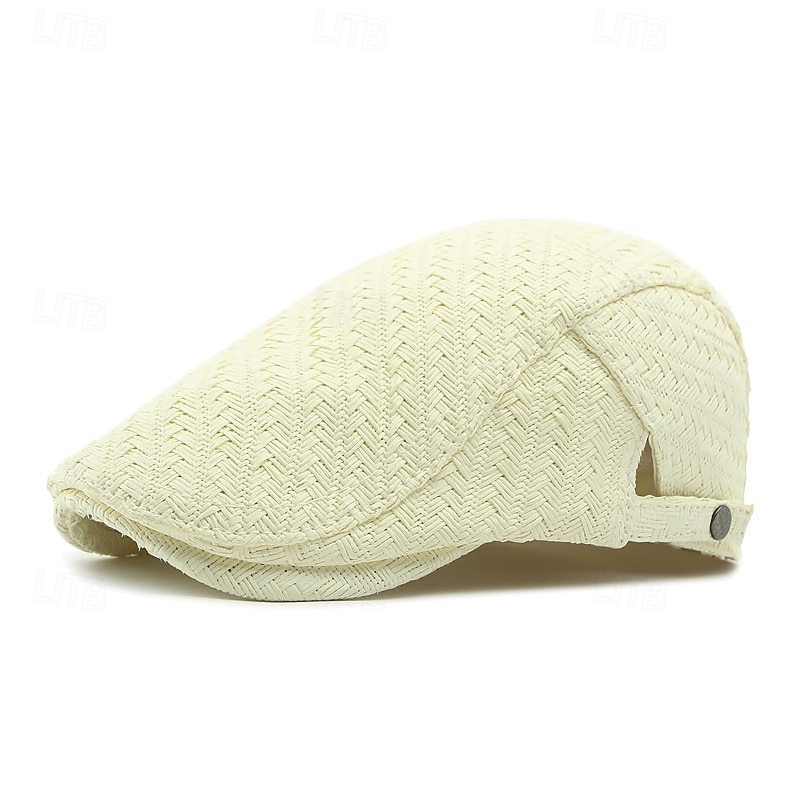 Męskie Kaszkiet Kapelusz Ascot Kapelusz gazeciarza Jasne khaki Czarny Lukrecja Moda Codzienny Ulica Codzienny Równina Regulowany Filtr przeciwsłoneczny Oddychający 2026 - $13.49 –P3