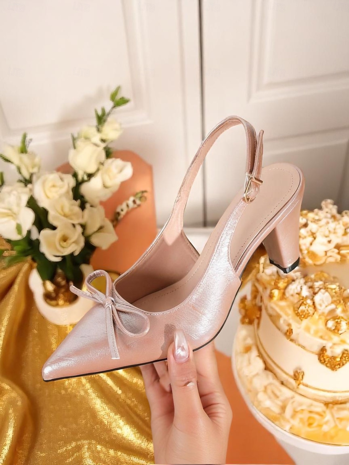 Escarpins à bride arrière verts vintage des années 1950 pour femmes avec détail nœud – escarpins à bout pointu et talon moyen pour le bureau, les mariages et les soirées élégantes de 2025 ? $34.99 –P7