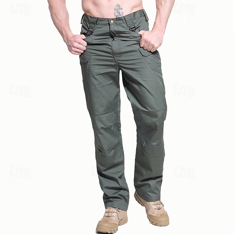 Herr Vandringsbyxor vandringsbyxor Utomhus Normal Vattentät Vindtät Snabb tork Lättvikt Byxa Ficka Elastisk midja Svart Gul Camping / vandring Golf Löpning M L XL XXL XXXL 2025 - $31.99 –P4