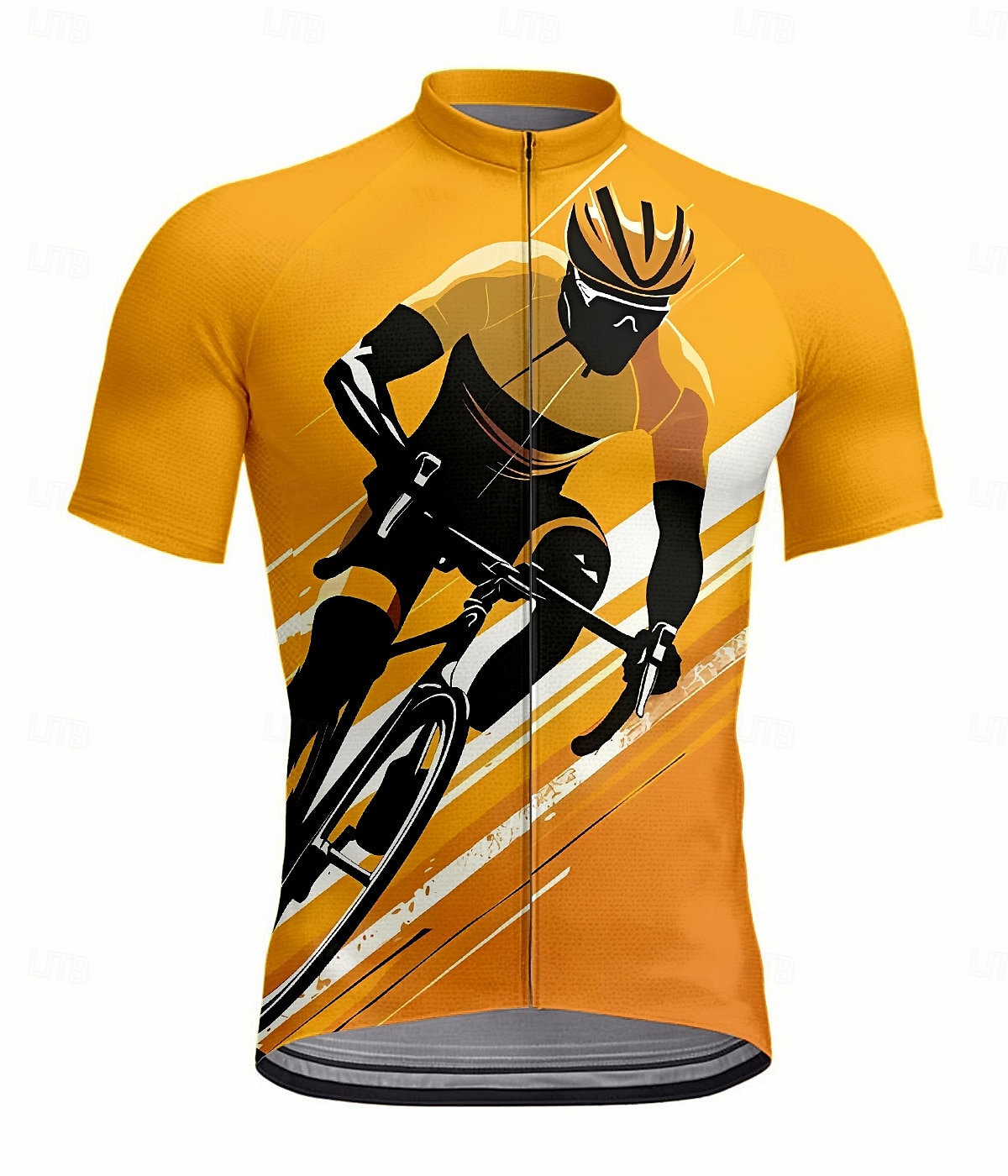 Homme Maillot de cyclisme Manche Courte Cyclisme Maillot Top avec 3 poches arrière Résistant aux UV Séchage Rapide Fermeture Éclair Frontale Bandes réfléchissantes Jaune Des sports Vêtement Tenue de 2025 ? $25.99 –P1
