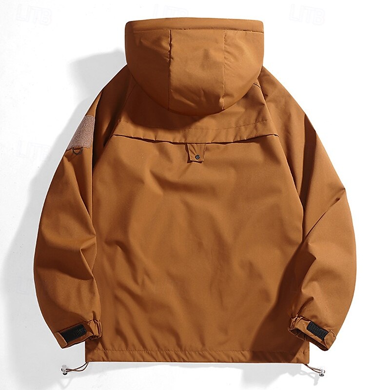 Herren Windjacke Wanderjacke Regenmantel Außen Wasserdicht Winddicht Wanderoutfits Wanderbekleidung Frühling Herbst Oberteil Camping / Wandern / Höhlenforschung Laufen Schwarz Purpur Grün 2025 - $21.99 –P7