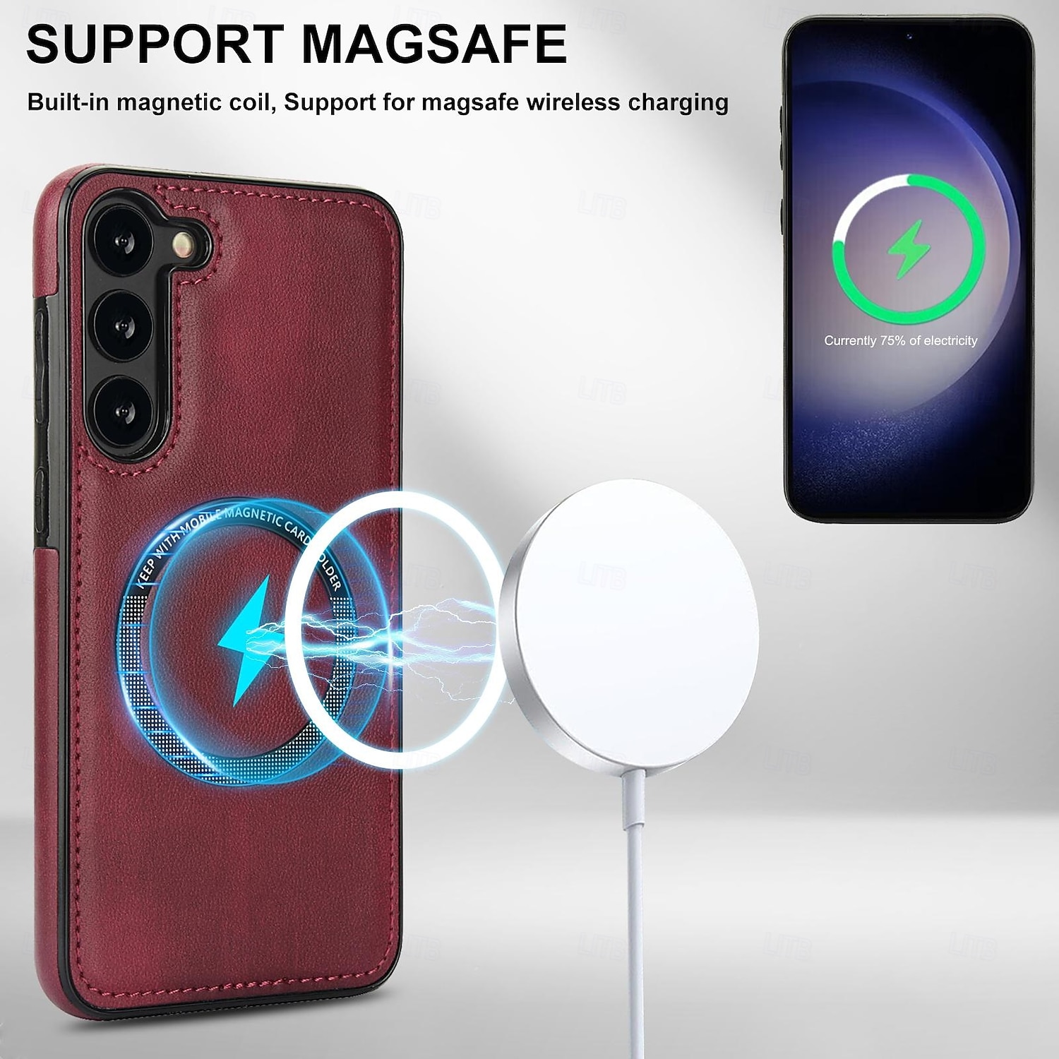 puhelin Etui Käyttötarkoitus Samsung Galaxy S22 S22 Plus Ultra A53 A52 Takakuori Magneetti Tukee langatonta latausta Iskunkestävä Retro TPU PU-nahka 2025 - $13.99 –P4