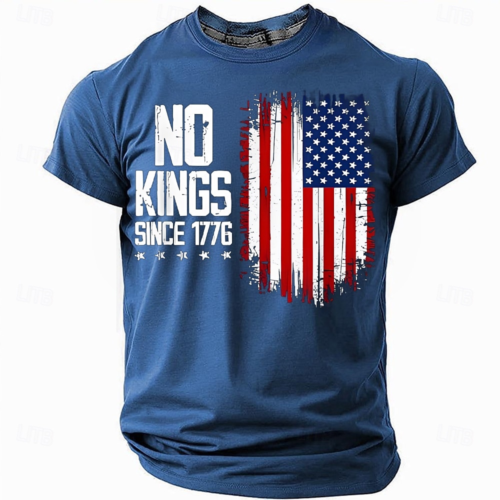 Magliette Patriottiche per Uomini Maglietta Teschio Americana con Bandiera Statunitense Manica Corta Maglietta Stampa 3D Maglietta Girocollo Moda Quotidiana Basic Strada Casual Quotidiana Nera Estate del 2025 a $17.99 –P3