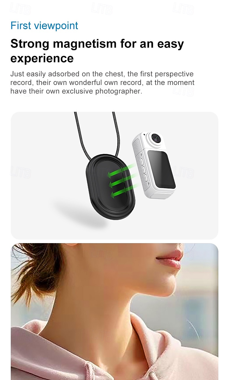 1080P HD Mini Pocket Action Camera Wifi 180 Rotatable Lens Portable Outdoor Sports Action Cam with 1.47 IPS Screen Magnetic TF 2025 - $58.99 –P6