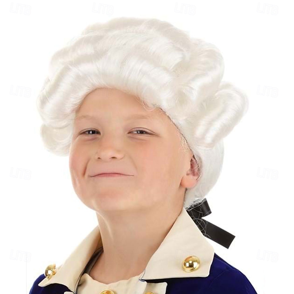 Perruque Coloniale Deluxe pour Garçons Perruques d'Halloween de 2026 ? $23.99 –P1