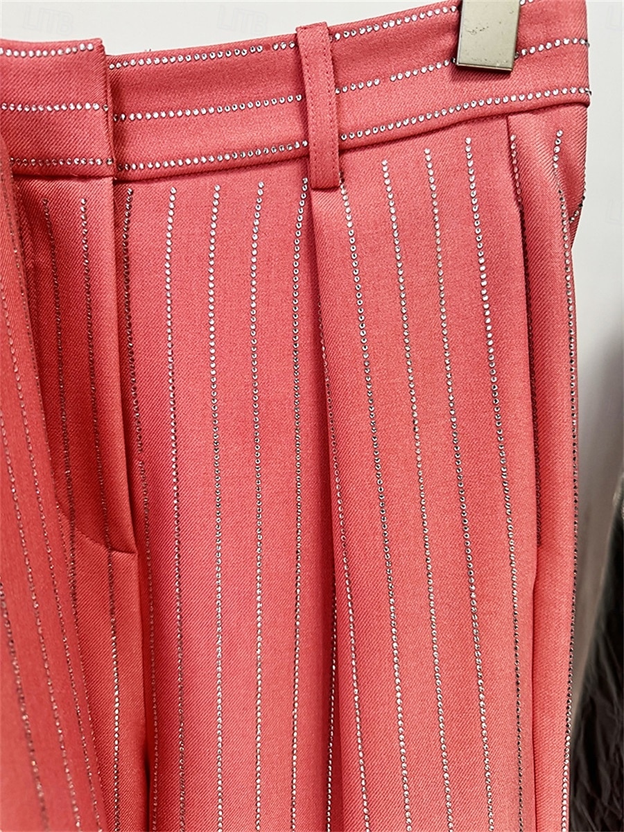 Anzug Mutter der Braut Kleid Elegantes Hemdkragen Knöchellang Polyester Langarm mit Knöpfen 2025 - $169.99 –P13