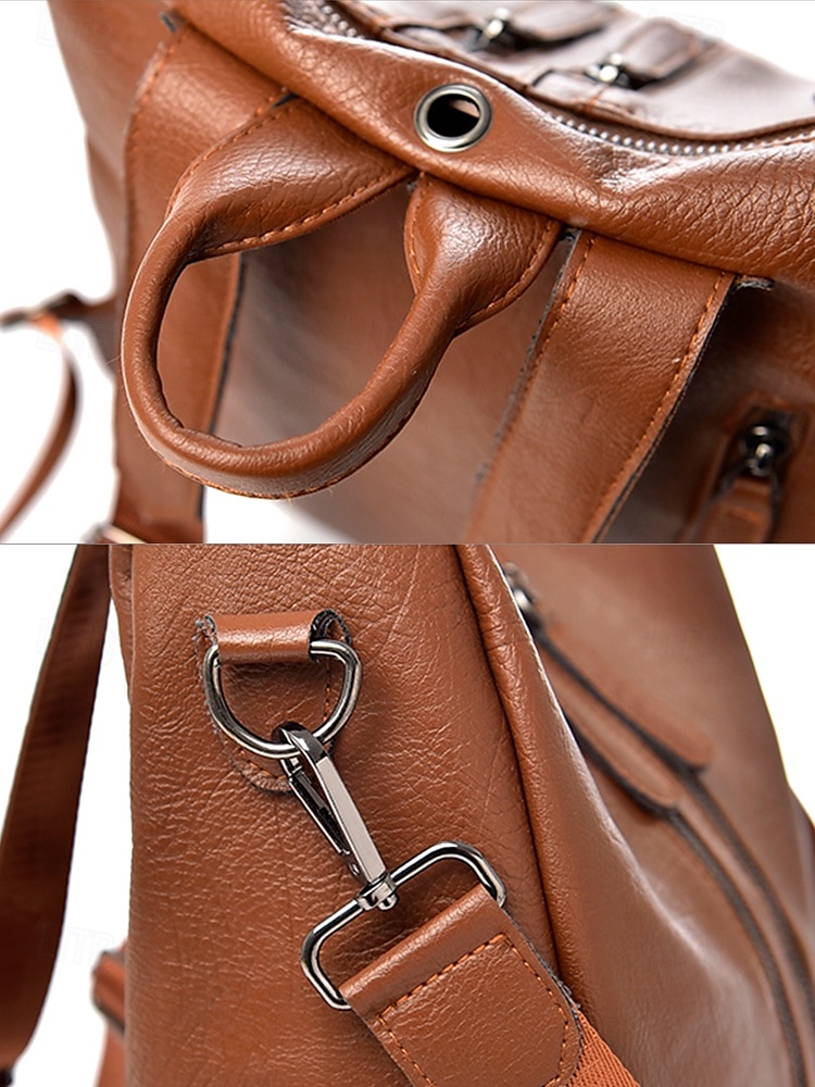 Wandelbare Rucksack-Geldbörse aus Kunstleder für Damen – multifunktionale, diebstahlsichere Umhängetasche mit Kopfhörerloch und Reißverschlusstasche für den Schulalltag, Freizeitreisen und die Arbeit 2025 - $42.99 –P9
