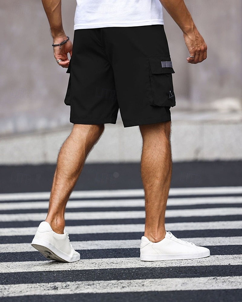 Per uomo Pantaloncini cargo Shorts Pantaloncini Estivi Coulisse Elastico in vita Multi-tasche Semplice Comodità Indossabile Lunghezza al ginocchio All'aperto Sport Quotidiano Moda Casual Nero Verde del 2025 a $20.99 –P7