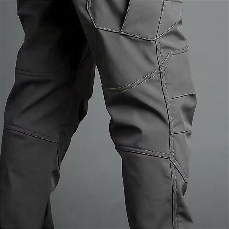 Herren Cargohosen Wanderhosen Regenhose zum Wandern Außen Normale Passform Wasserdicht Winddicht Schnelltrocknend Leicht Hosen Tasche Elastischer Bund Schwarz Armeegrün Camping / Wandern Golfspiel 2025 - $29.99 –P7