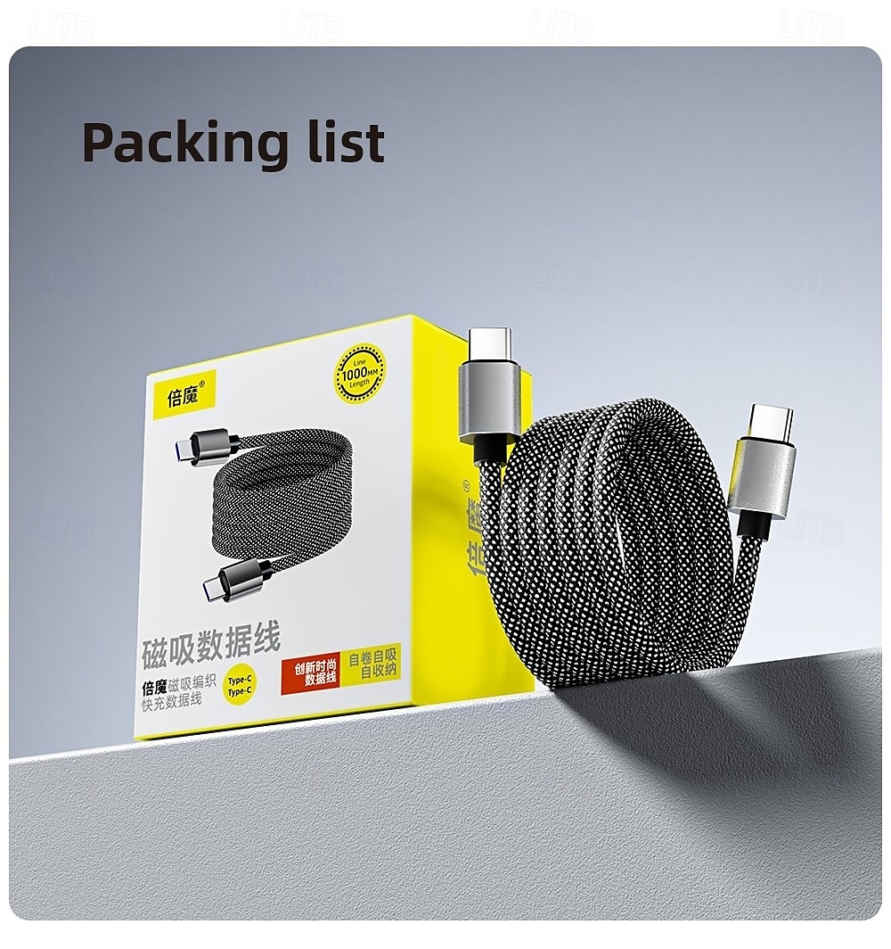 Magnetic Organizing Super Fast Charging Type C Charger Cord - Universal USB-C for iPhone Huawei Android All Phone Models 2025 - $12.99 –P10