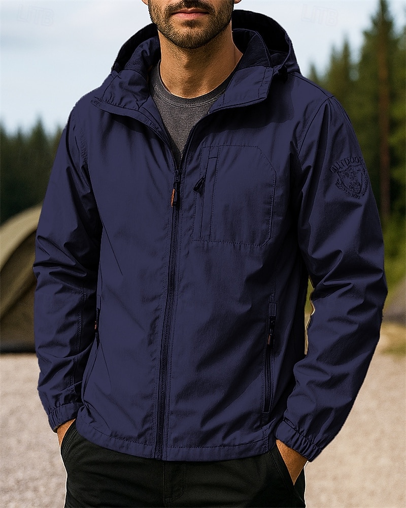 Муж. Куртка для активного отдыха Куртка для туризма и прогулок Спортивная куртка На открытом воздухе Водонепроницаемость С защитой от ветра Быстровысыхающий Легкость Походная одежда Походная одежда 2026 - $31.99 –P6