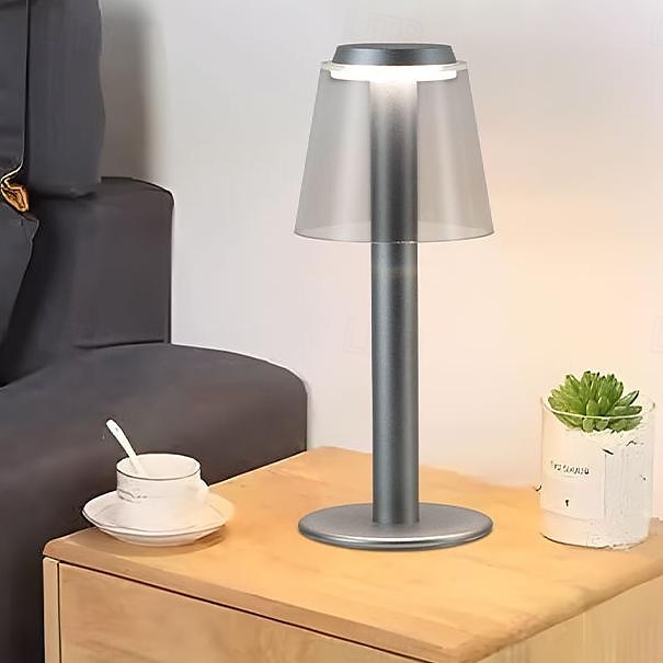 Lampe de table sans fil en métal avec capteur tactile, lampe de bureau à LED, lampe à intensité variable en continu à 3 couleurs, veilleuse pour chambre d'enfant, bureau et café de 2025 ? $448.09 –P6