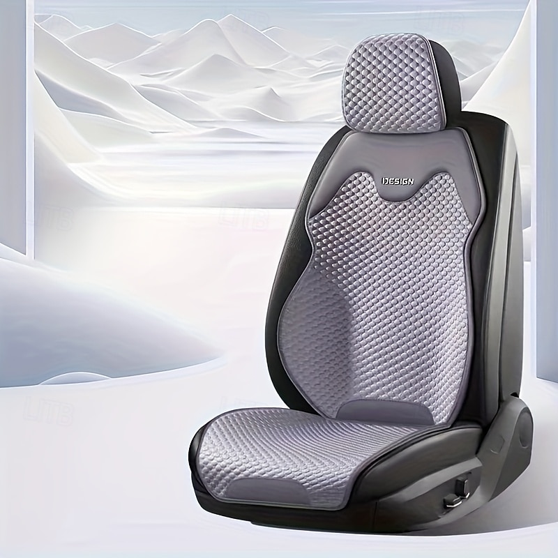 High-End Comfortable Car Seat Cover  Universal Type Compatible with Airbags Suitable for Sedans Trucks Vans SUVs All Season Universal Combination Set Black and Gray and White 2025 - $28.99 –P6