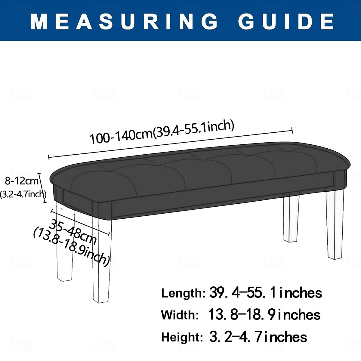 wodoodporne pokrowce do jadalni, rozciągliwy żakardowy pokrowiec na ławkę, antykurzowy, zdejmowany, nadający się do prania pokrowiec na siedzisko krzesła 2026 - $14.49 –P1