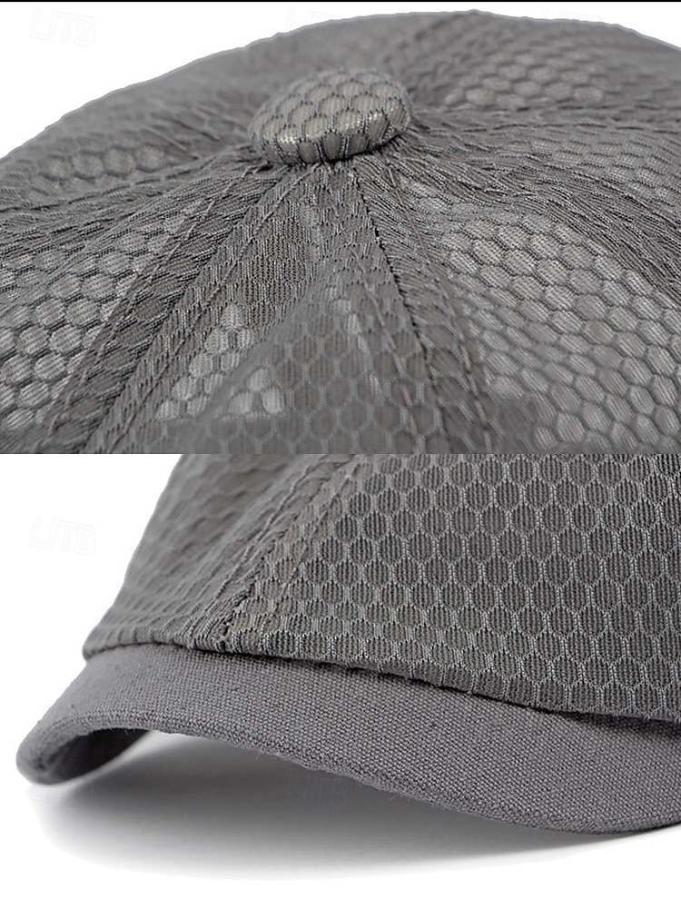 Atmungsaktive Newsboy-Mütze aus Mesh für Herren – leichte Sommer-Schiebermütze im klassischen Ivy-Stil für Outdoor-Aktivitäten und Freizeit 2025 - $11.99 –P8