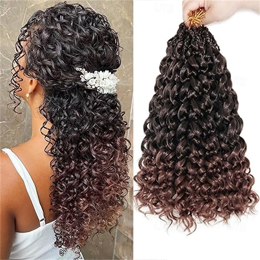 Pacotes de 8 pacotes de cabelo de crochê com ondas oceânicas, cabelo de crochê pré-enrolado, extensão de cabelo longo e profundo, trança sintética para mulheres, cabelo preto natural de 18 polegadas de 2025 por $58.99 –P3