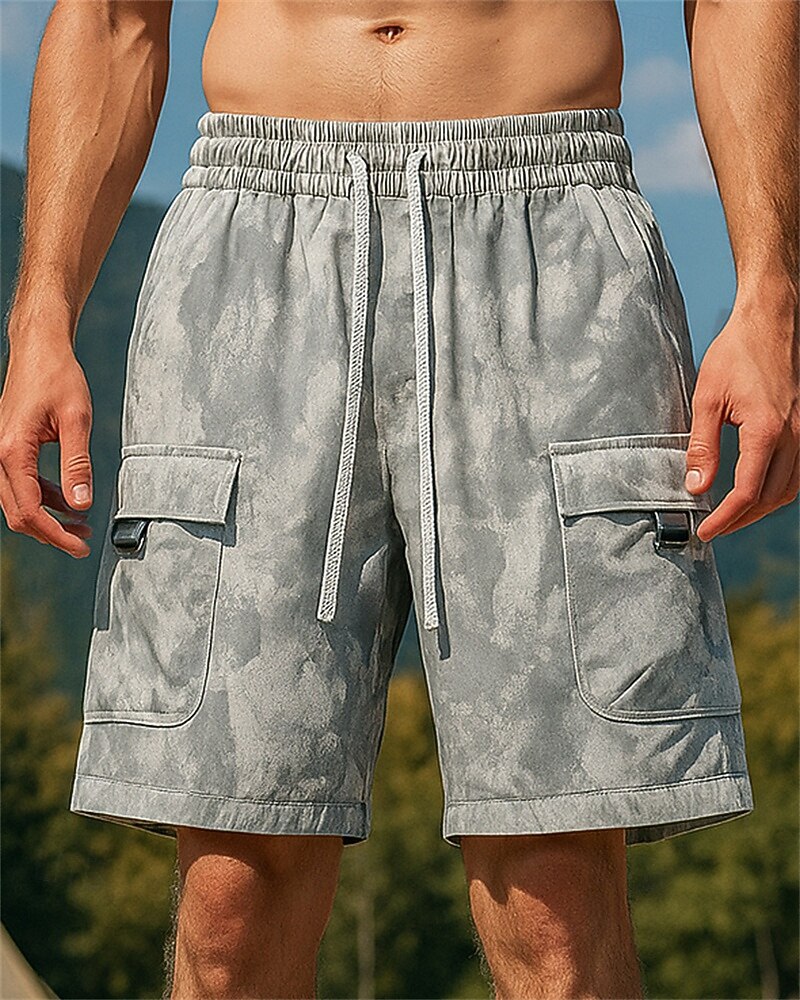 Herren Wandershorts Sportshorts Tarnung Außen Normale Passform Wasserdicht Atmungsaktiv Schnelltrocknend Leicht Shorts Kordelzug Elastischer Bund Khaki Tennis Golfspiel Laufen M L XL XXL XXXL 2025 - $22.99 –P1