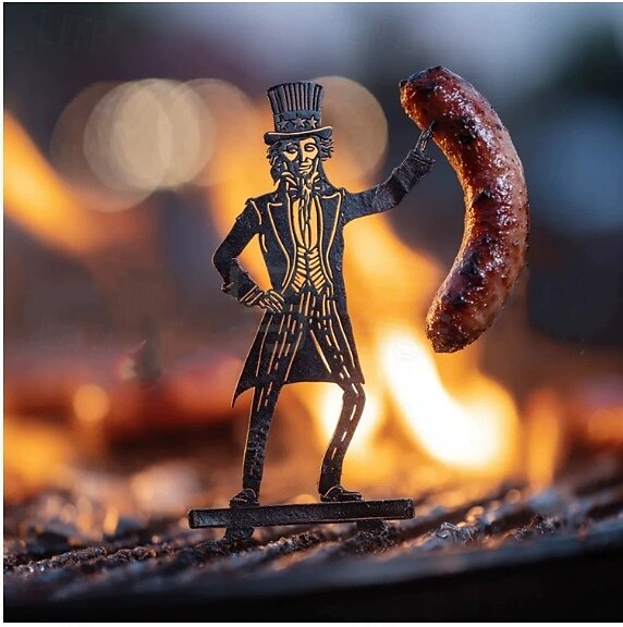 Funny Monster Grill, Monster Hotdog Roaster, Stainless Steel BBQ Skewer Set,Outdoor Cooking Camping Multifunctional Tool Parties 2025 - $10.99 –P5
