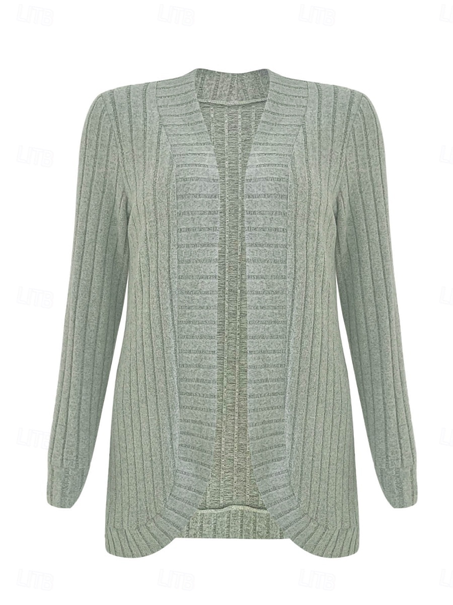 Femmes Veste Décontractée Respirant Confortable Patchwork Mode Occasionnel Uni Vacances Rue Occasionnel Tenue quotidienne Ouvert devant Régulier Sans Col Coupe régulière manche longue Vêtements de 2025 ? $27.99 –P4