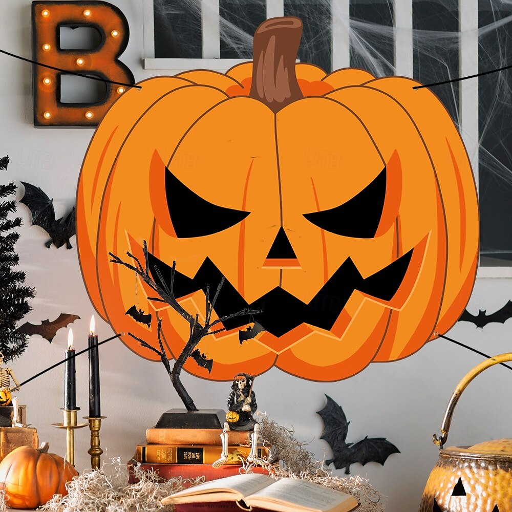 Halloweenská pochoutka do kufru auta, dekorace auta s duchy, halloweenské dekorace, halloweenská látková dekorace auta, halloweenská dekorace do kufru auta, dekorace s duchy a dýní, tapeta na zeď 2025 - $24.99 –P6