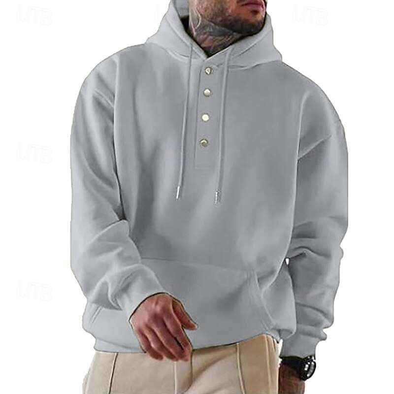 Per uomo Felpa con cappuccio Felpa con cappuccio abbottonata Aalbicocca Rosso bordeaux Nero Verde chiaro Verde militare Con Cappuccio Semplice Tasca Frontale Sport & Outdoor Casuale Quotidiano del 2025 a $25.99 –P4