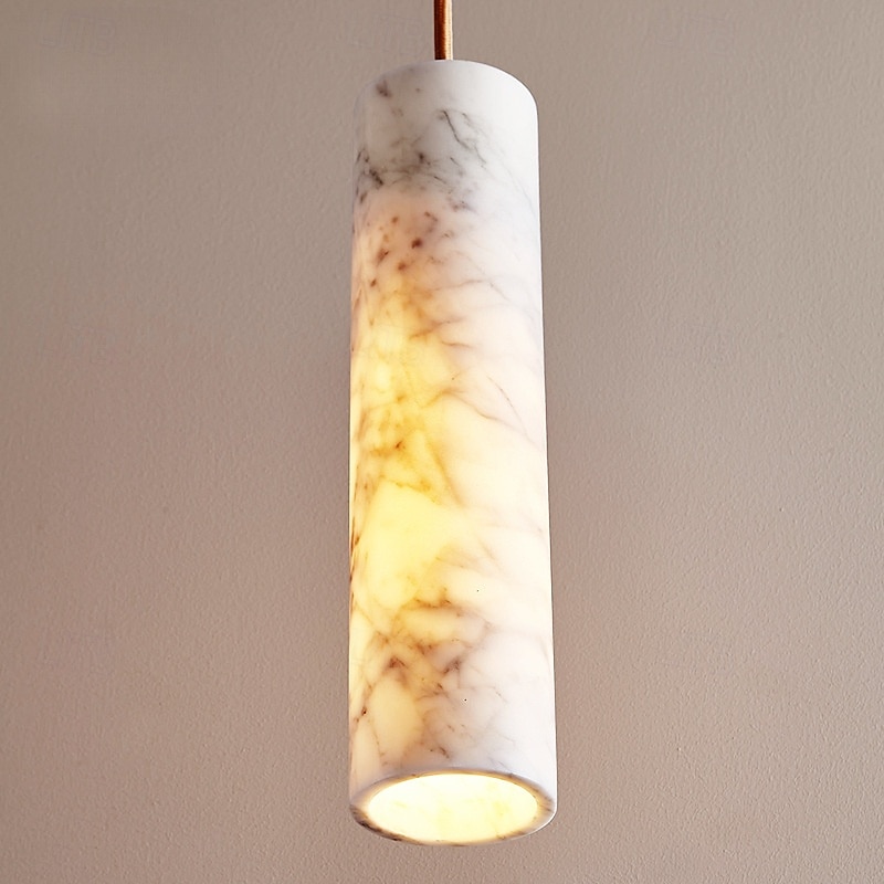 Nordisk spansk marmor LED-pendellampe for soverom, nattbord, stue, spisestue, dekorasjon, lysekrone, moderne belysning 2025 - $229.99 –P2