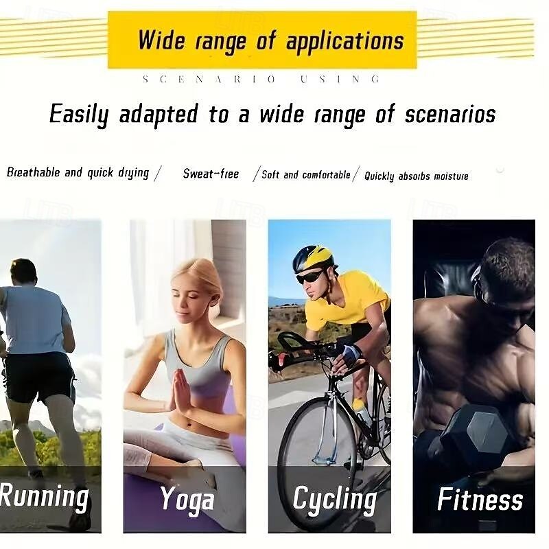 Fasce per capelli da yoga da donna, confezione da 4, fasce elastiche per capelli sportive che assorbono il sudore, fasce elastiche per la testa da allenamento per lo stile europeo e americano del 2025 a $11.99 –P2