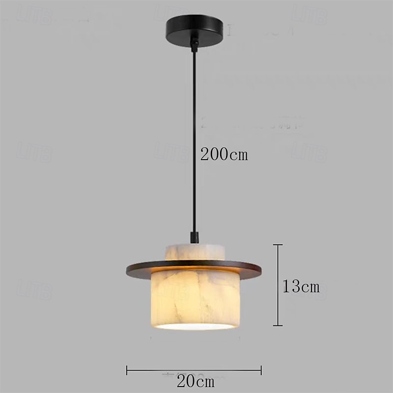 Natural Stone Wood Pendant Lamp, Nordic Wabi Sabi for Kitchen/Dining/Bedside 2025 - $229.99 –P1