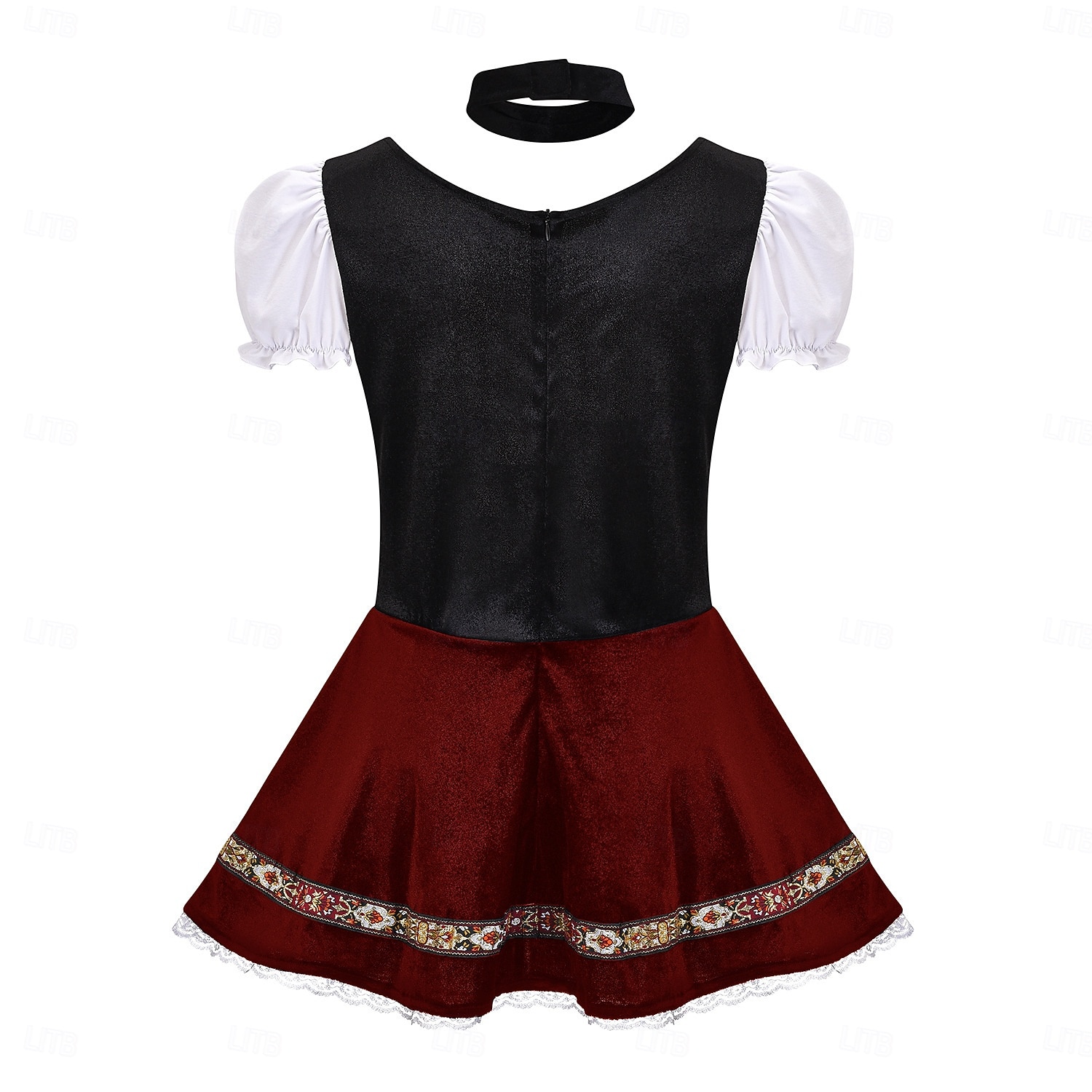 Oktoberfest Mini Sukienka Dirndl Pokojówka Seksowny bawarski Alpejski Łąki Damskie Impreza Festiwal Piwa Tkanina w stylu tradycyjnym (30 cm) 2026 - $37.99 –P11
