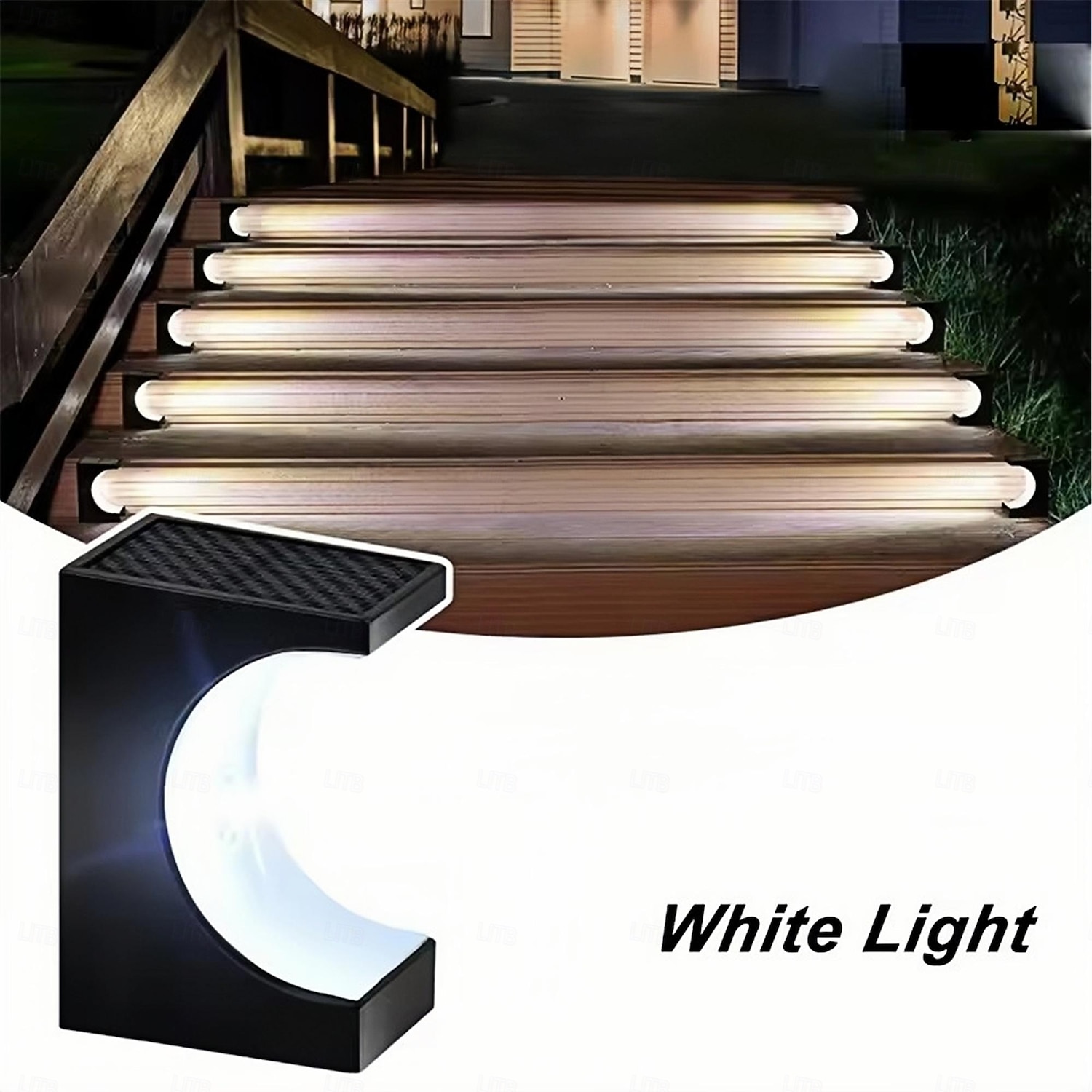 1/4PCS LED Step Lamp Solar Stair Light Outdoor IP65 Waterproof Solar Light for Garden Deck Path Balcony Decor Lighting 2026 - $21.99 –P7