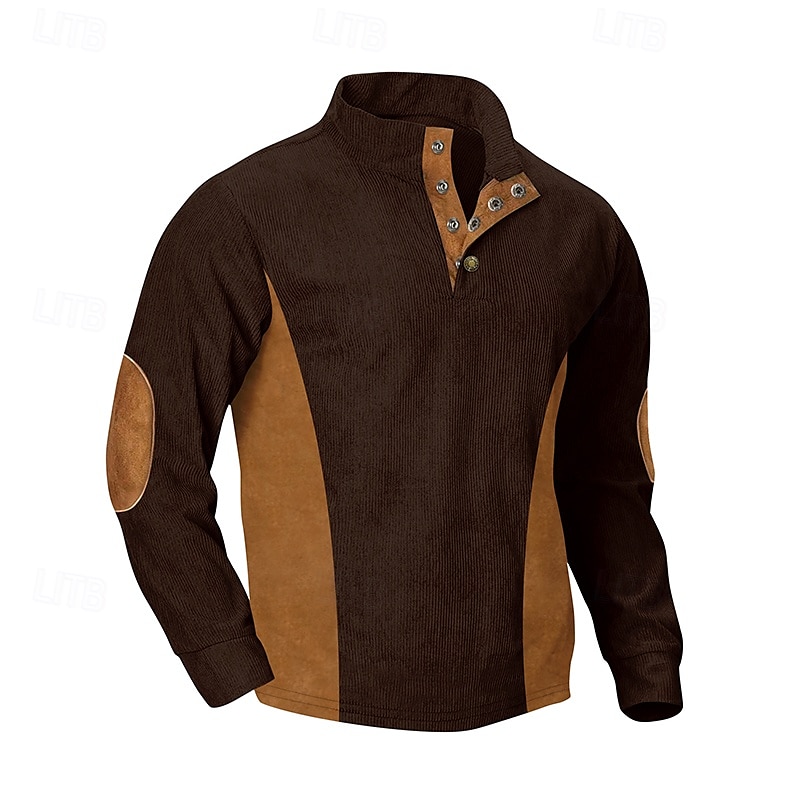Herren Reißverschluss-Sweatshirt Aprikose Schwarz Weiß Rote Blau Stehkragen Einfach Farbblock Sport & Outdoor Lässig Täglich Streetwear Cool Sportbekleidung Frühling & Herbst Bekleidung 2025 - $25.99 –P2