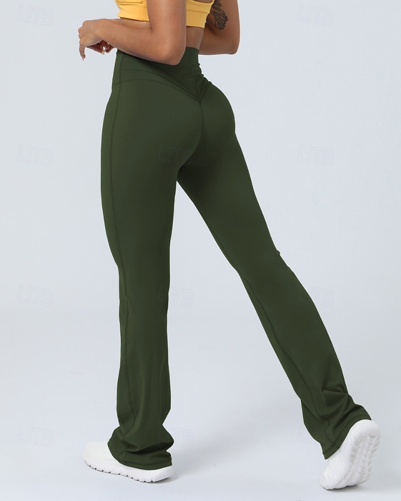 Dámské legíny na pilates Fitness kalhoty sportovní kalhoty Lehká váha Pilates Taneční Běh Kalhoty Pevná barva Černá Růžová Krémová Podzim Zima Sportovní Sportovní oděvy Lehce elastické 2025 - $31.99 –P1